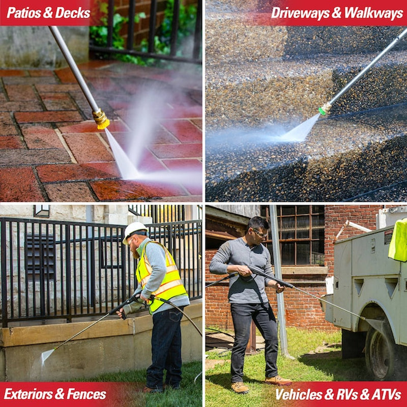 4 GPM Aluminum (49 State) 4200.0-PSI 4.0-GPM Cold Water Gas Pressure Washer with 5.0 Spray Tips