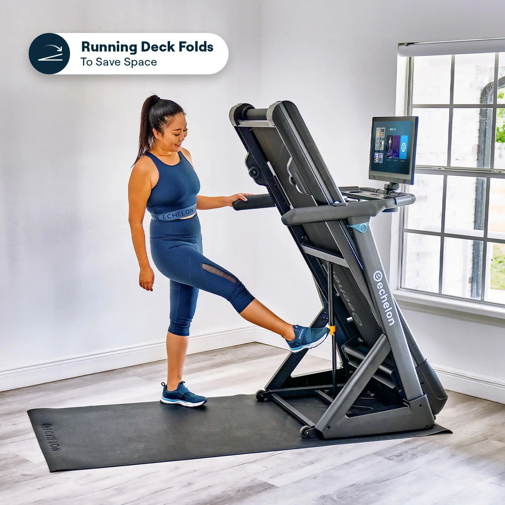 Stride 4S-22 Auto-Fold Treadmill, Touchscreen, 12 MPH, Bluetooth, 300 LB Capacity