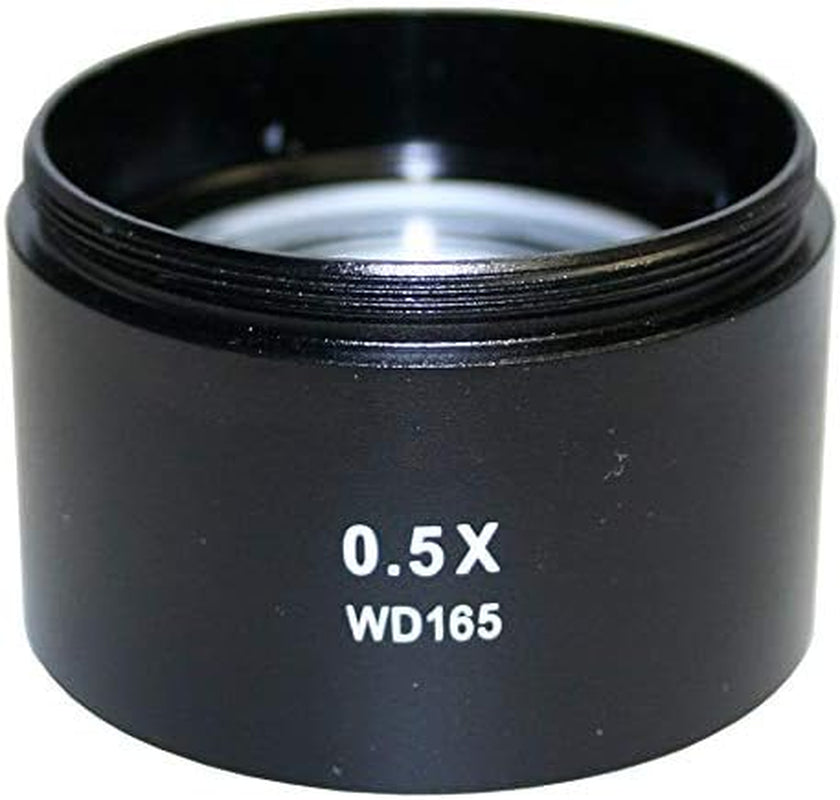 PA-1FX-IFR09W Trinocular Zoom Stereo Microscope | 10X Widefield Eyepiece | 0.7X—4.5X Zoom Range, 3.5X—45X Magnification Range, 0.5X Barlow Lens | Pillar Stand | 144-LED Ring Light