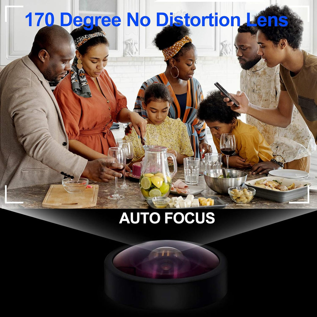 USB 4K Webcam Mini Camera Module Avec 170 Degrees, Camera Web Ultra HD 2160P Avec Capteur IMX317 Aluminium Webcamera UVC Support, Plug & Play for Windows, Android, Mac, Linux