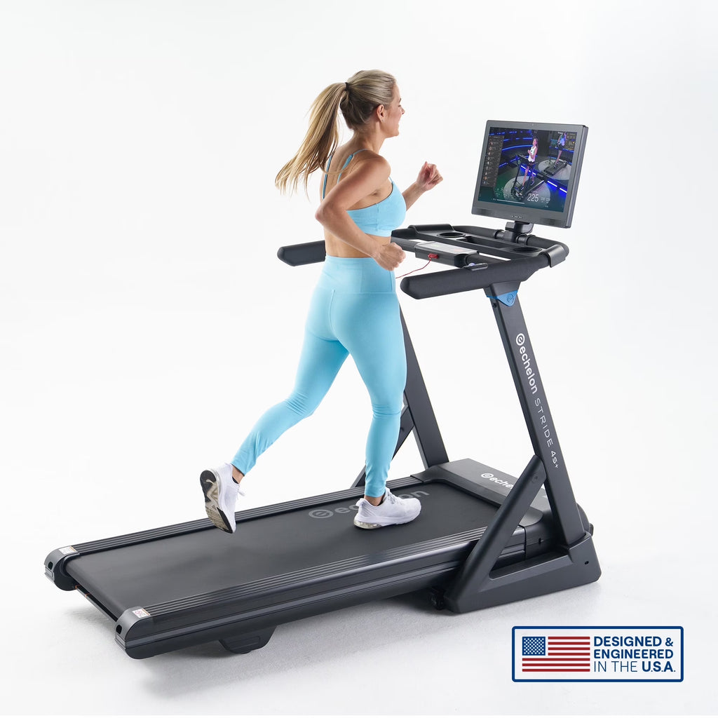 Stride 4S-22 Auto-Fold Treadmill, Touchscreen, 12 MPH, Bluetooth, 300 LB Capacity