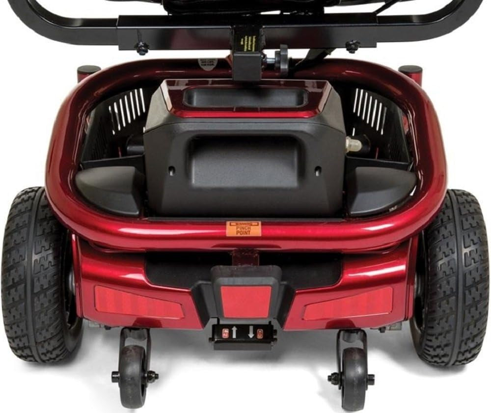 New Literider Envy Power Wheelchair, Red, 17-Inch Seat