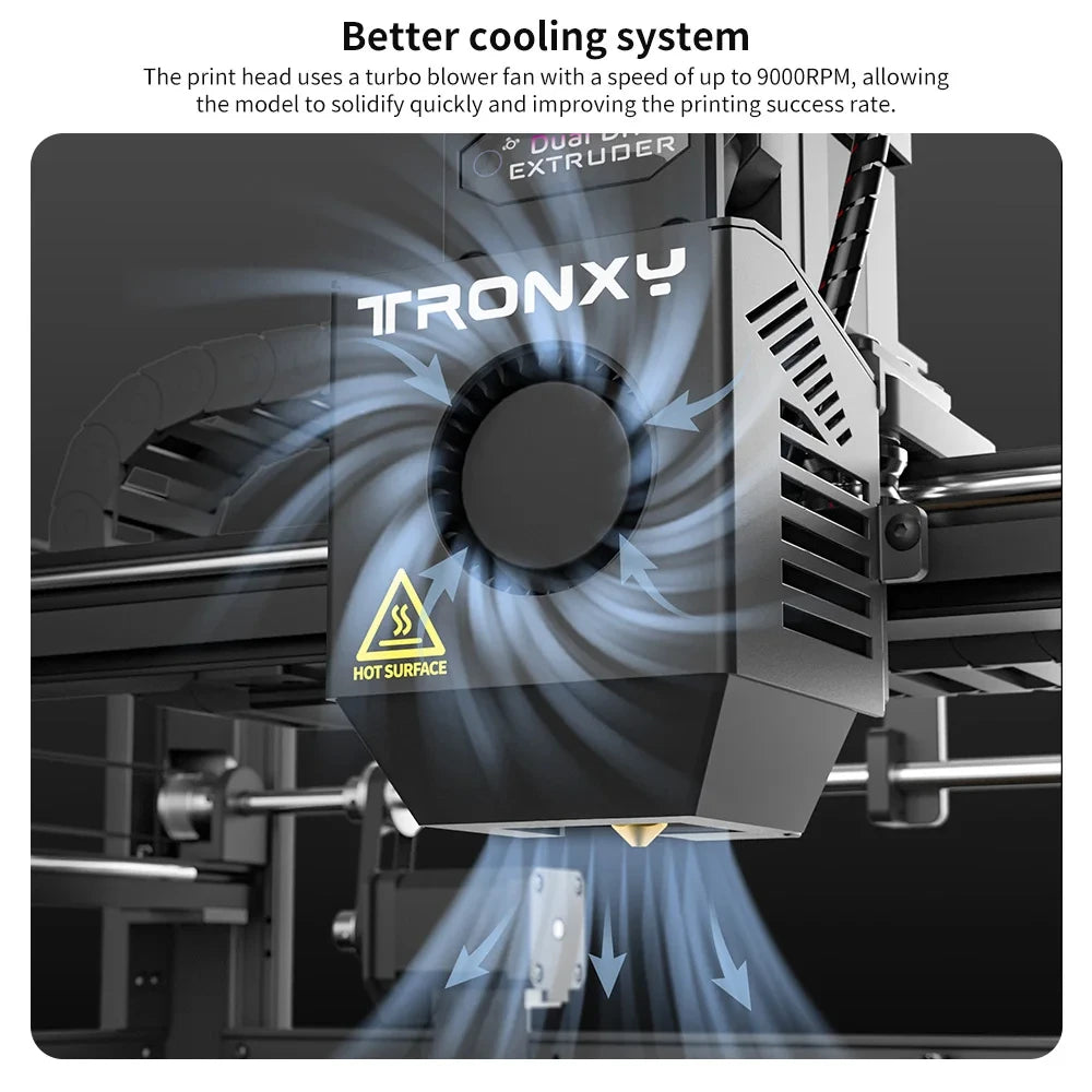 VEHO 600 PRO 3D Printer Large Printing Size 600*600*600Mm FDM Direct Extruder Auto-Leveling High Precision 3D Printers