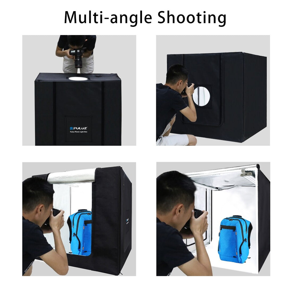 PULUZ Portable LED White Light Photo Studio 80Cm Folding Lighting Shoot Tent Box