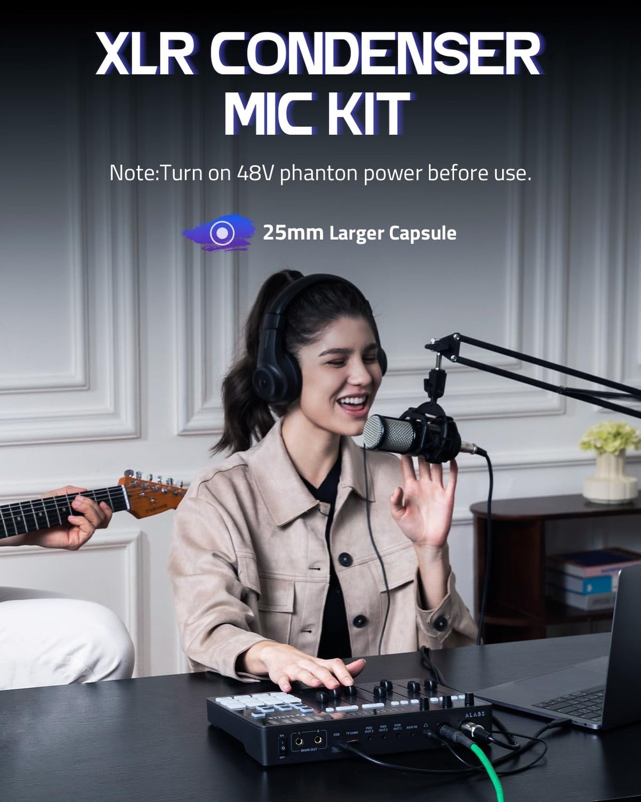 Fxcaster Podcast Equipment Bundle - All-In-One Podcasting Starter Setup with ...