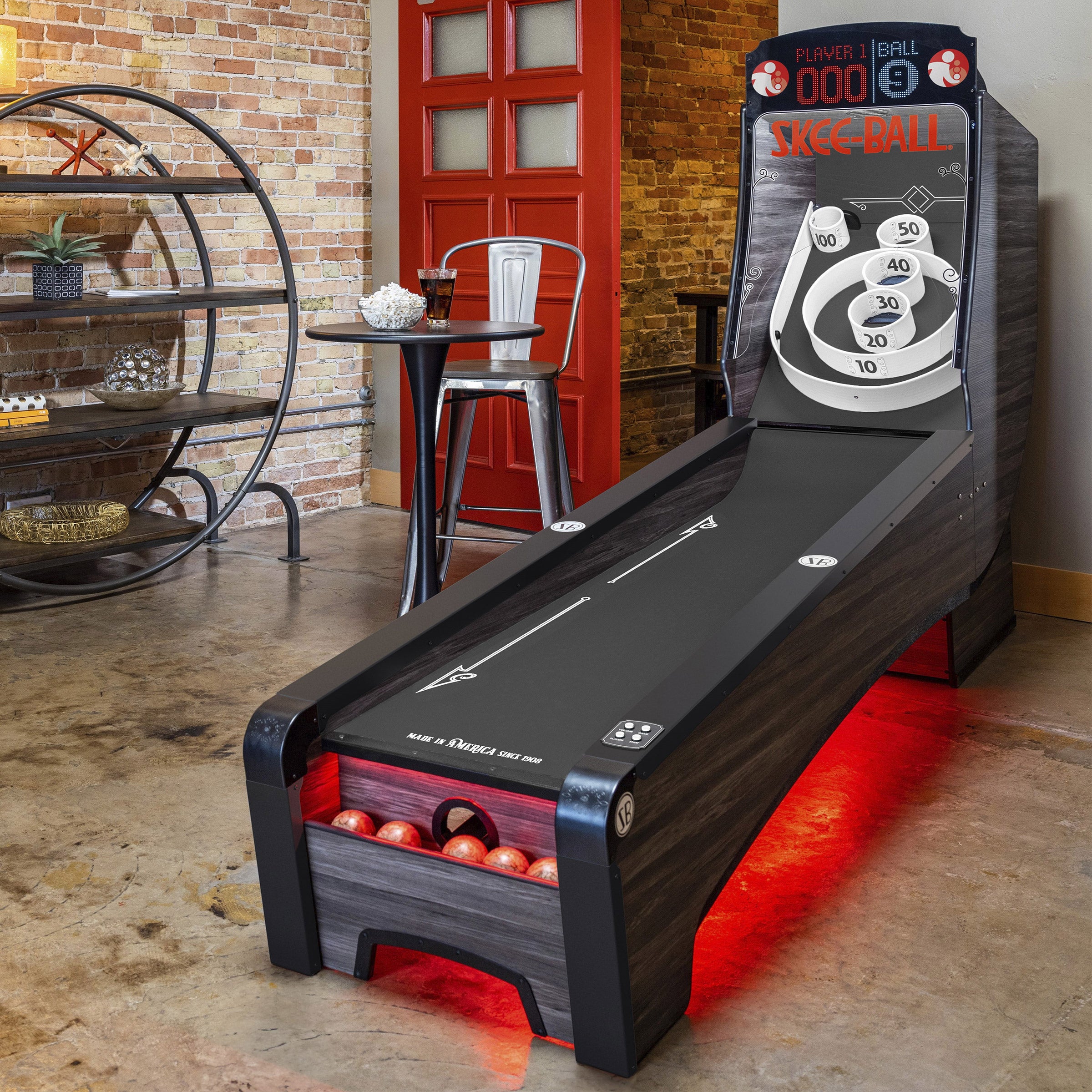 Skee-Ball 9' Signature Steel Home Arcade Game