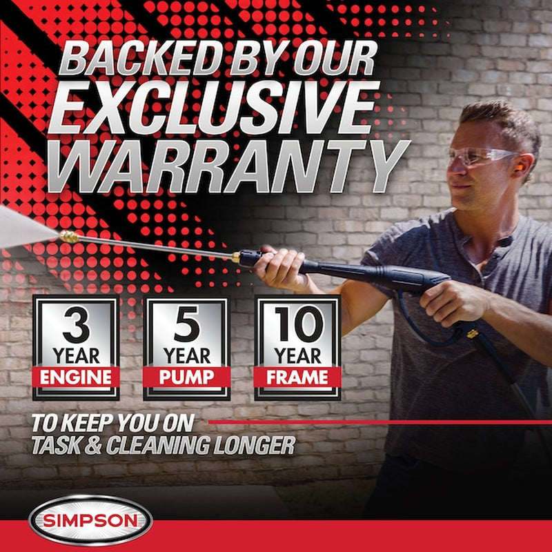 4 GPM Aluminum (49 State) 4200.0-PSI 4.0-GPM Cold Water Gas Pressure Washer with 5.0 Spray Tips