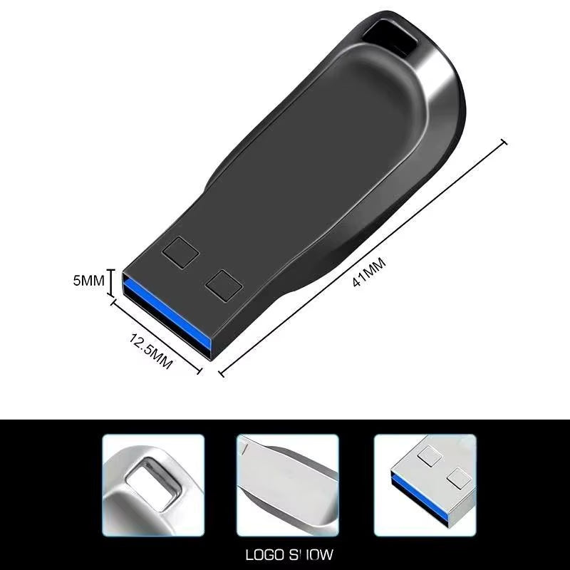 High-Speed USB Flash Drive 128GB 64GB 32GB 16GB USB 3.0 Pendrive Memory Stick for Data Storage and Transfer
